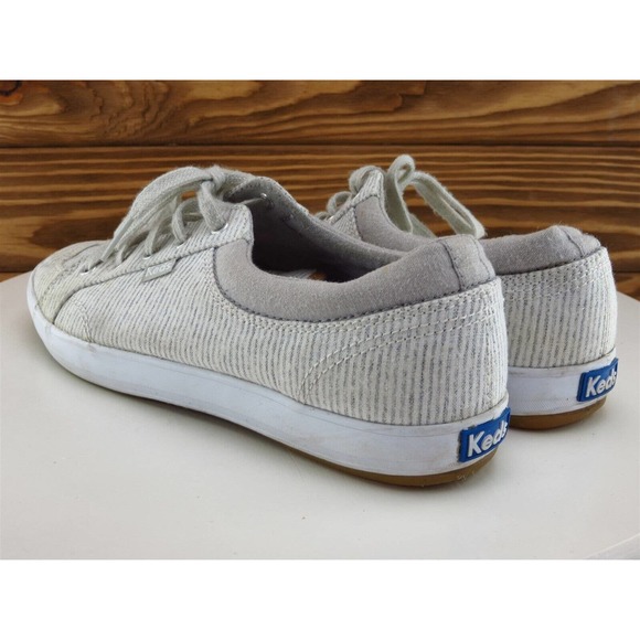 Keds Size 7 Sneaker Gray Fabric Medium Lace Up Women‎ - Picture 9 of 11